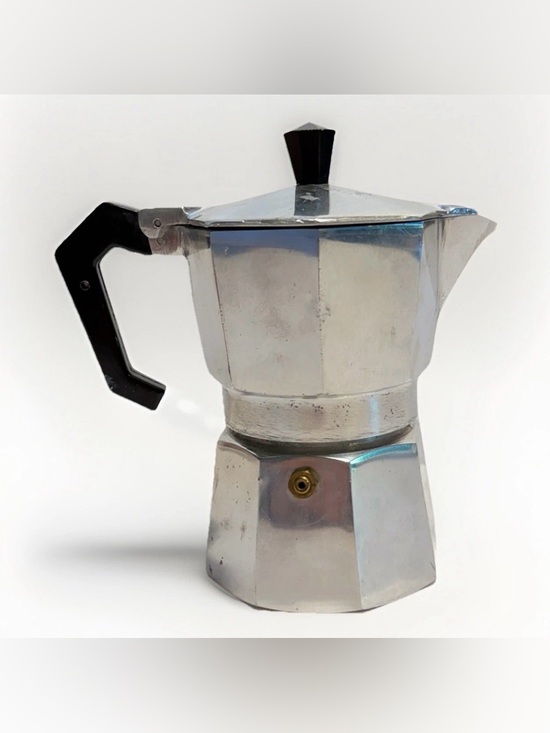 None Other - Vintage Small 1 Cup Stove Top‎ Expresso Maker Aluminum